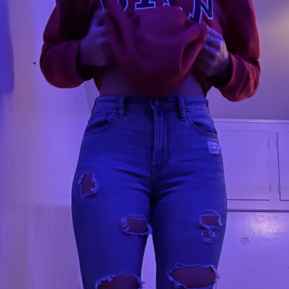 hollister high waisted jeans